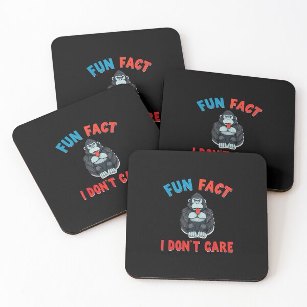 Item preview, Fun Fact I Don't Care Gorilla designed and sold by mergmart.