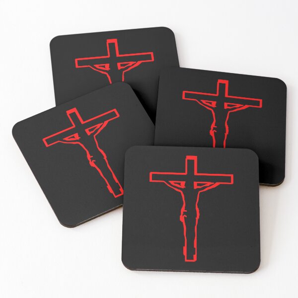 Item preview, RED Good Friday Design | Line Art of Jesus Christ Crucified Simple Minimalist  designed and sold by ZechJohnRB.