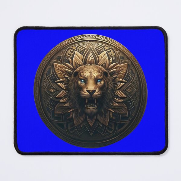Item preview, ANCIENT BRONZE LION SHIELD (#0000FF) designed and sold by Marlon Oseguera.