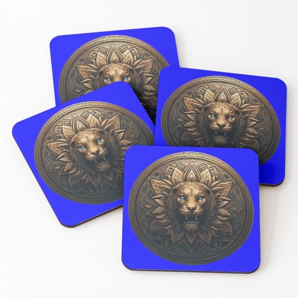 Item preview, ANCIENT BRONZE LION SHIELD (#0000FF) designed and sold by Marlon Oseguera.