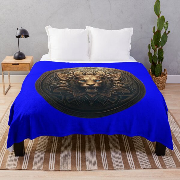Item preview, ANCIENT BRONZE LION SHIELD (#0000FF) designed and sold by Marlon Oseguera.