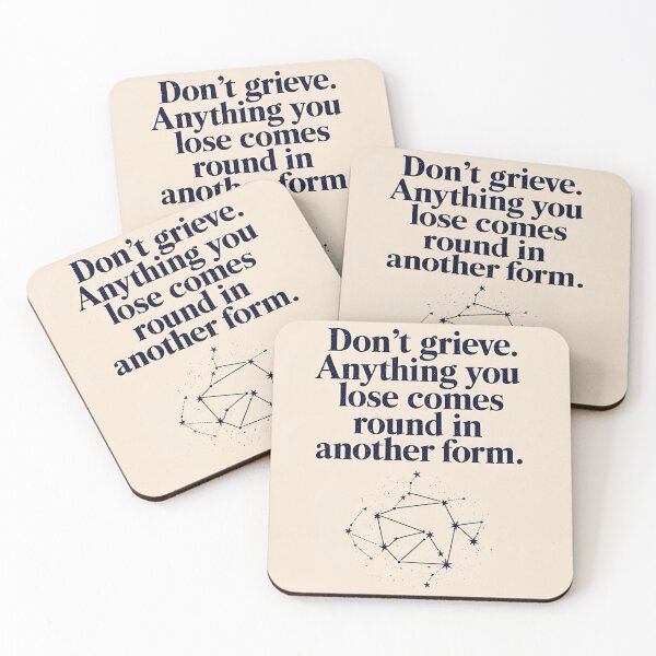 Item preview, Don't grieve. Anything you lose comes round in another form 13 designed and sold by Tom-Johnson.