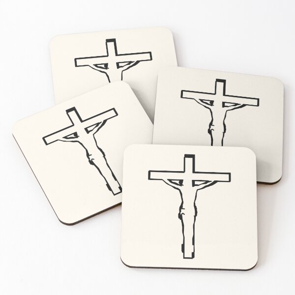 Item preview, Good Friday Design | Line Art of Jesus Christ Crucified on Cross Simple Minimalist black designed and sold by ZechJohnRB.