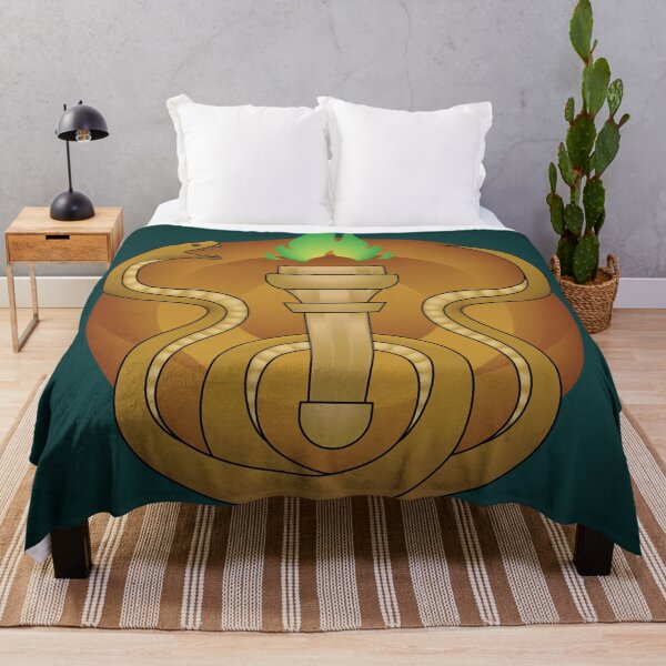 Item preview, Snake and Torch Emblem - Green Background designed and sold by HighwaterArt.