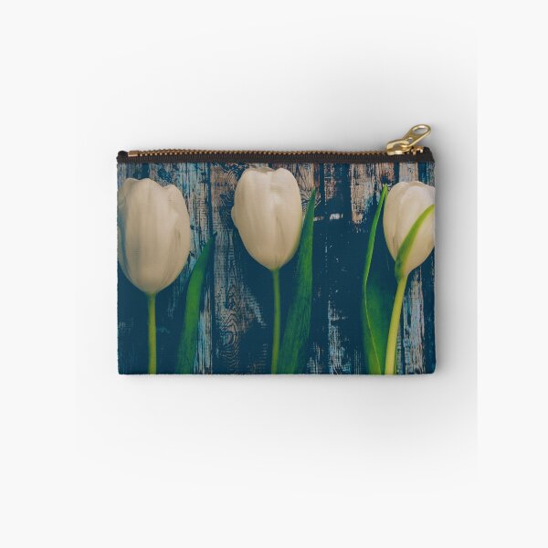 Item preview, Three Tulips Against Rustic Background designed and sold by CountyKent.