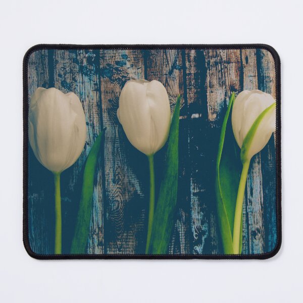 Item preview, Three Tulips Against Rustic Background designed and sold by CountyKent.