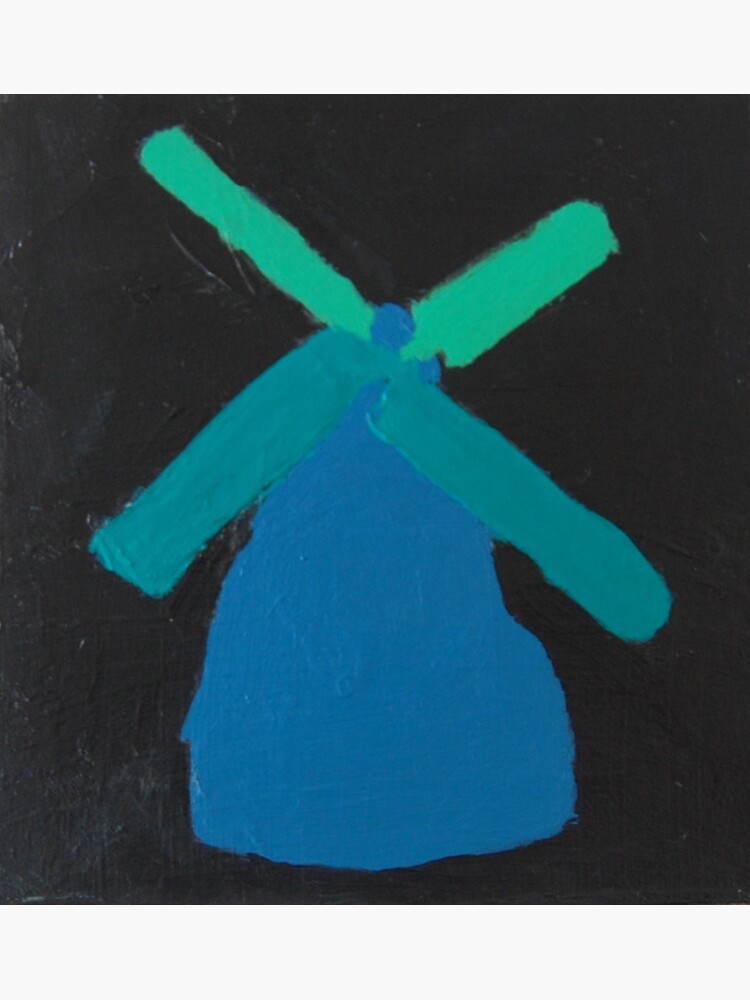 Thumbnail 3 of 3, Sticker, A Cold Coloured Windmill designed and sold by artistDanJ.