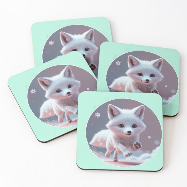 Item preview, White Fox Playing in the Snow designed and sold by Jill's Closet.