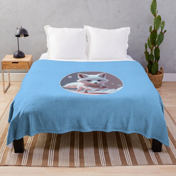 Item preview, White Fox Playing in the Snow designed and sold by Jill's Closet.
