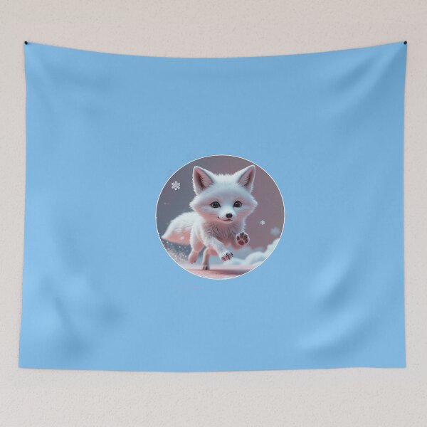 Item preview, White Fox Playing in the Snow designed and sold by Jill's Closet.