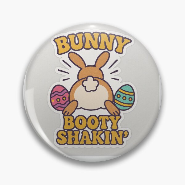 Item preview, Bunny Booty Shakin’ – Funky Easter Sticker designed and sold by Puddle-Paws.