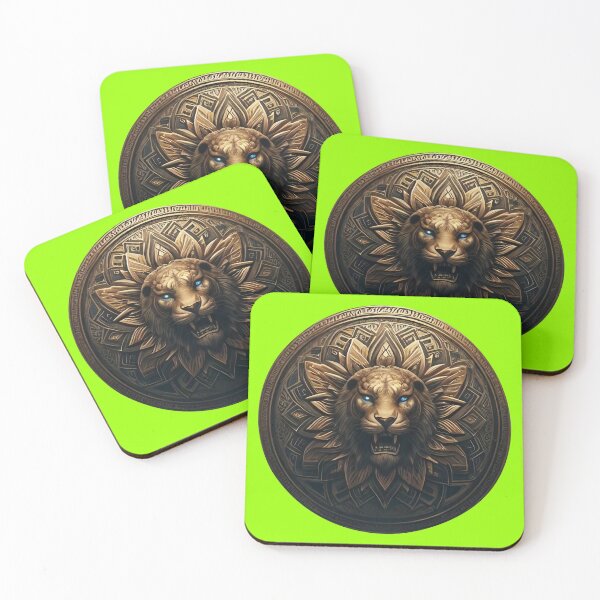 Item preview, ANCIENT BRONZE LION SHIELD (#99FF00) designed and sold by Marlon Oseguera.