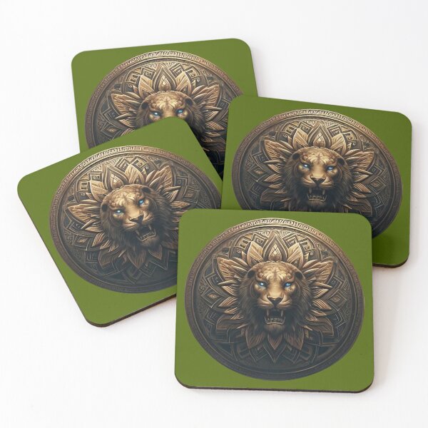 Item preview, ANCIENT BRONZE LION SHIELD (#496100) designed and sold by Marlon Oseguera.