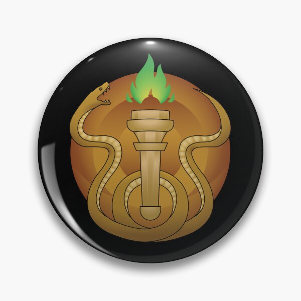 Item preview, Snake and Torch Emblem - Transparent Background designed and sold by HighwaterArt.