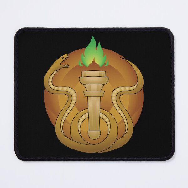 Item preview, Snake and Torch Emblem - Transparent Background designed and sold by HighwaterArt.