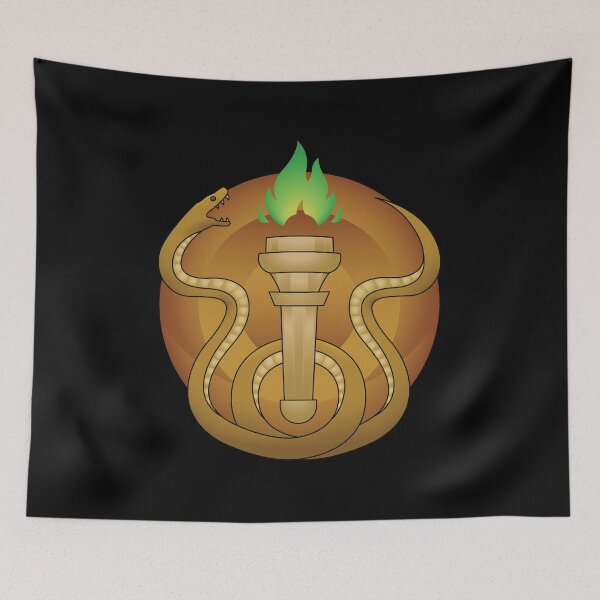 Item preview, Snake and Torch Emblem - Transparent Background designed and sold by HighwaterArt.