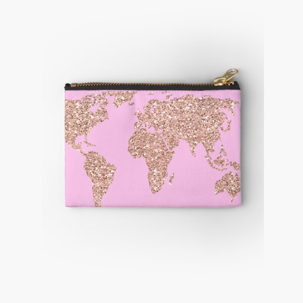 Item preview, Pink World Map designed and sold by Julie Erin Designs.