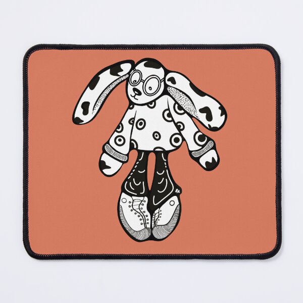 Item preview, Cute bunny with glasses and sneakers. Line drawing. designed and sold by LayerCakeDigDes.