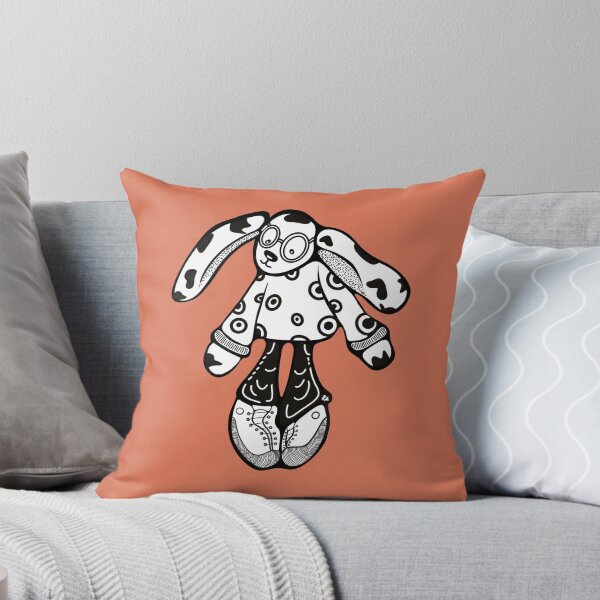 Item preview, Cute bunny with glasses and sneakers. Line drawing.  designed and sold by LayerCakeDigDes.