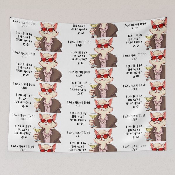 Item preview, I Was Meant To Be Rich designed and sold by Paws For Effect.