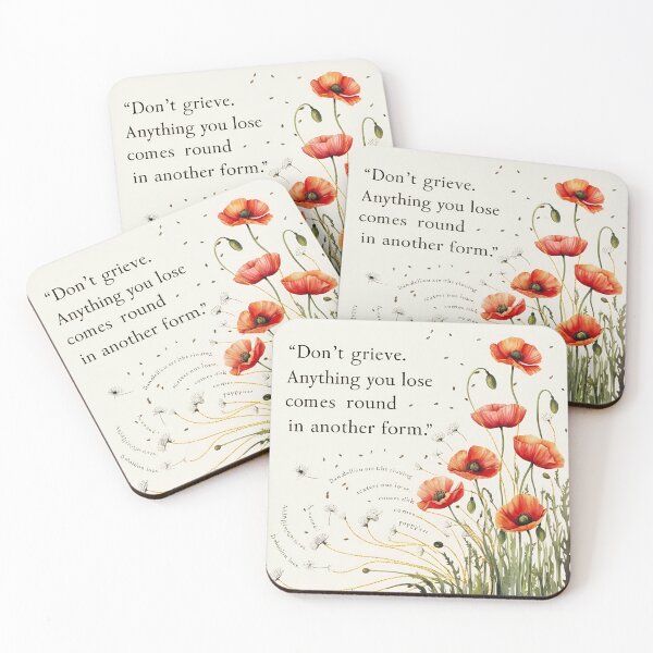 Item preview, Don't grieve. Anything you lose comes round in another form 18 designed and sold by Tom-Johnson.