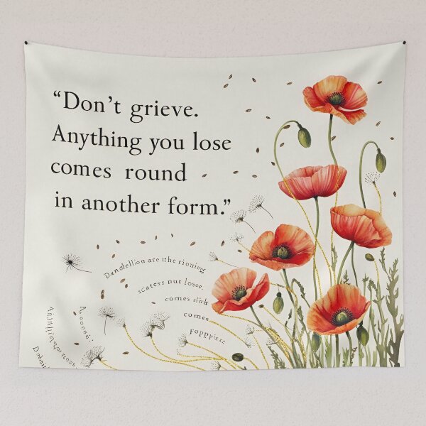 Item preview, Don't grieve. Anything you lose comes round in another form 18 designed and sold by Tom-Johnson.
