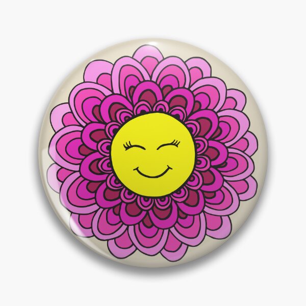 Item preview, Happy Smile Flower Mandala designed and sold by Julie Erin Designs.