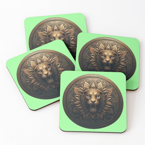 Item preview, ANCIENT BRONZE LION SHIELD (#99FF99) designed and sold by Marlon Oseguera.
