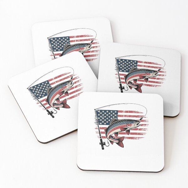 Item preview, American Flag Fishing Design  designed and sold by Mateusz Majcherek.