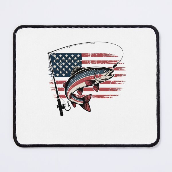 Item preview, American Flag Fishing Design  designed and sold by Mateusz Majcherek.