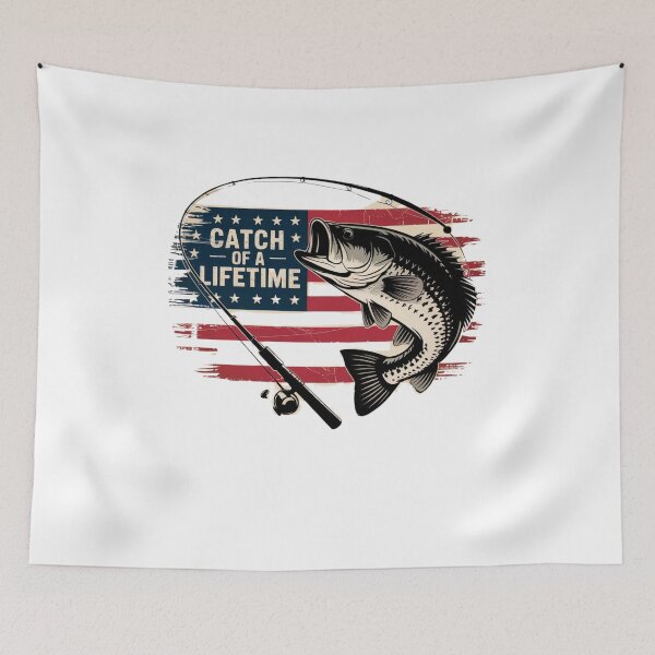 Item preview, American Flag Fishing Design  designed and sold by Mateusz Majcherek.