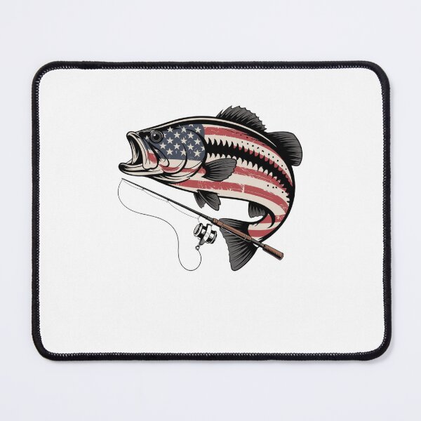Item preview, American Flag Fishing Design designed and sold by Mateusz Majcherek.