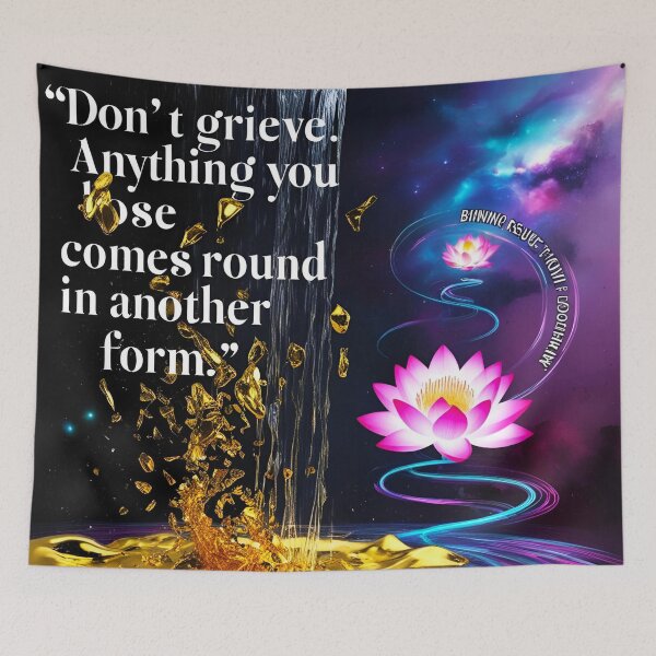 Item preview, Don't grieve. Anything you lose comes round in another form 23 designed and sold by Tom-Johnson.