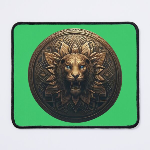 Item preview, ANCIENT BRONZE LION SHIELD (#33CC66) designed and sold by Marlon Oseguera.