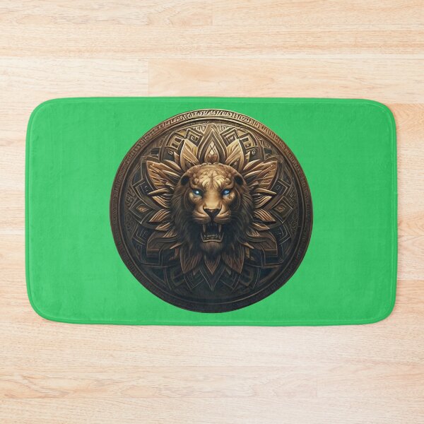 Item preview, ANCIENT BRONZE LION SHIELD (#33CC66) designed and sold by Marlon Oseguera.