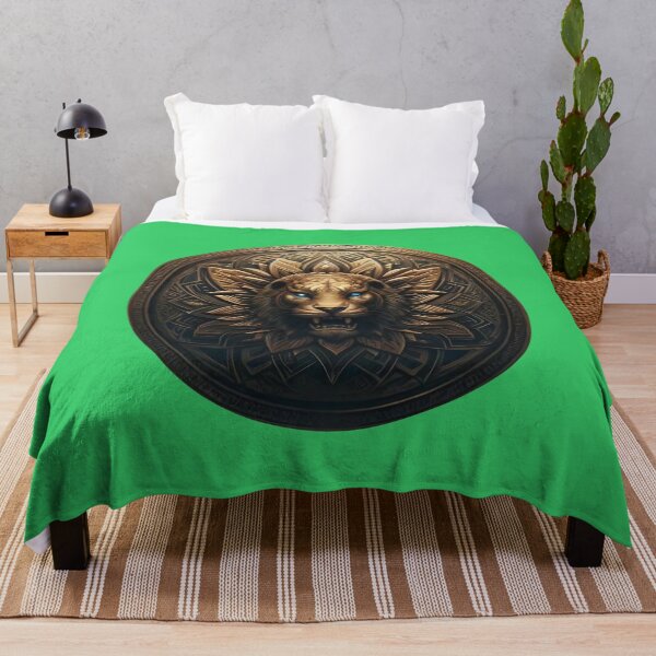 Item preview, ANCIENT BRONZE LION SHIELD (#33CC66) designed and sold by Marlon Oseguera.