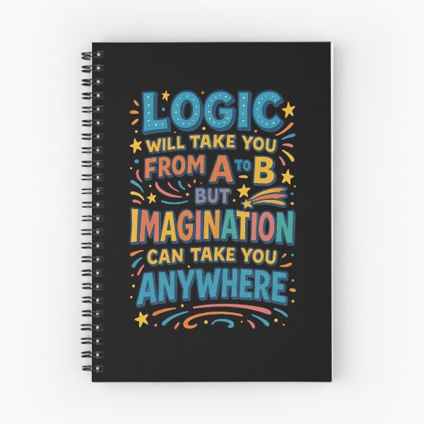 Item preview, Copy of Logic will take you from A to B, but imagination can take you anywhere.  designed and sold by MAF_Merch.