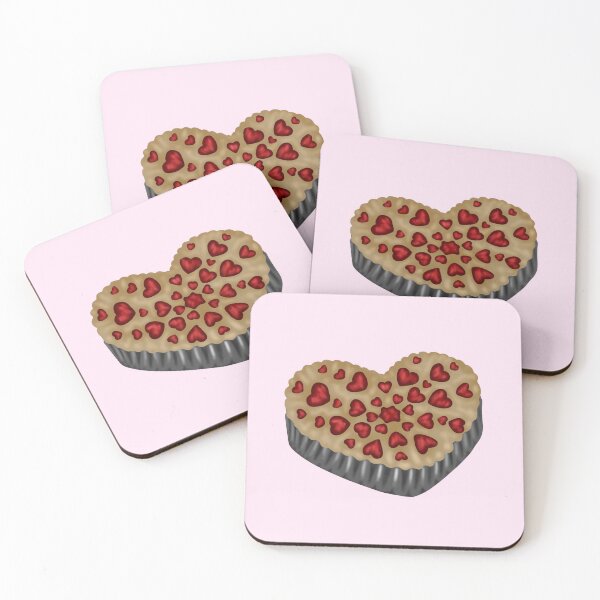 Item preview, Sweet and pretty heart cakes with red hearts designed and sold by katecheerycake.