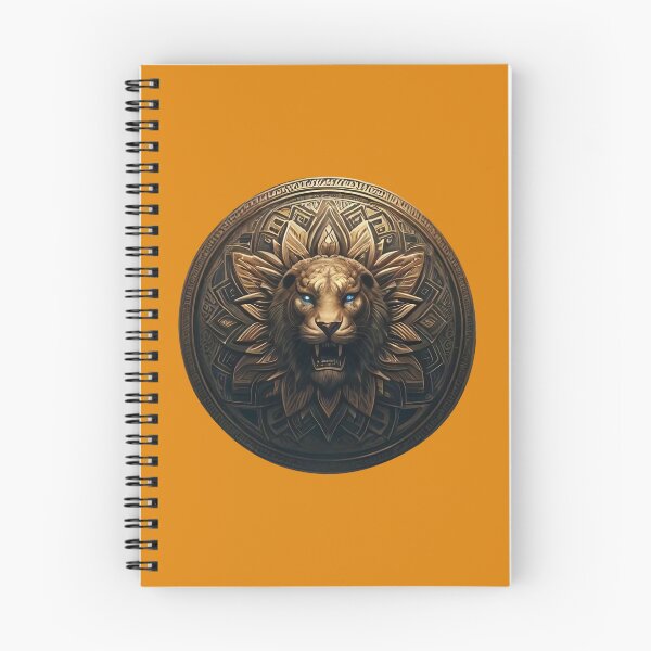 Item preview, ANCIENT BRONZE LION SHIELD (#DE7D08) designed and sold by Marlon Oseguera.