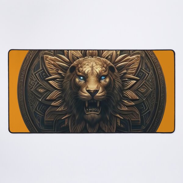 Item preview, ANCIENT BRONZE LION SHIELD (#DE7D08) designed and sold by Marlon Oseguera.