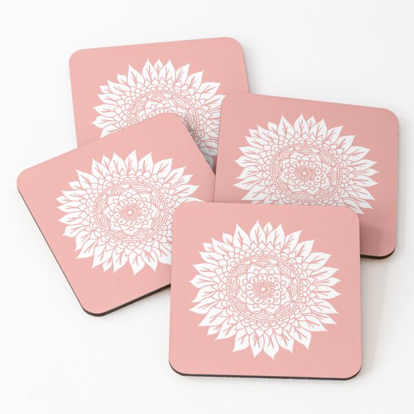 Item preview, Pink Flower Mandala Rose Gold designed and sold by Julie Erin Designs.