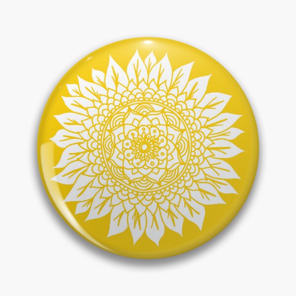 Item preview, Yellow Sunflower Mandala designed and sold by Julie Erin Designs.