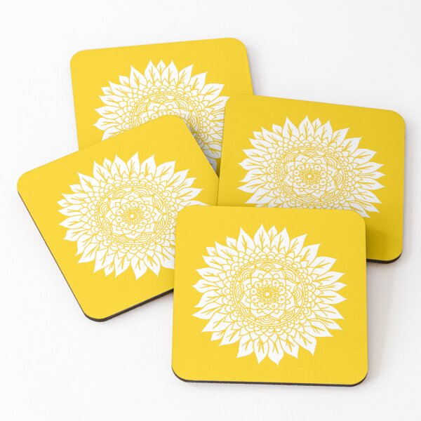 Item preview, Yellow Sunflower Mandala designed and sold by Julie Erin Designs.