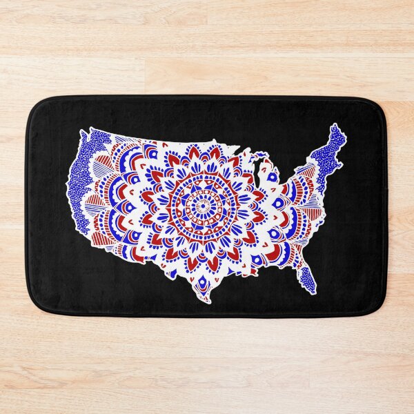 Item preview, Mandala Map of the U.S.A. designed and sold by Julie Erin Designs.