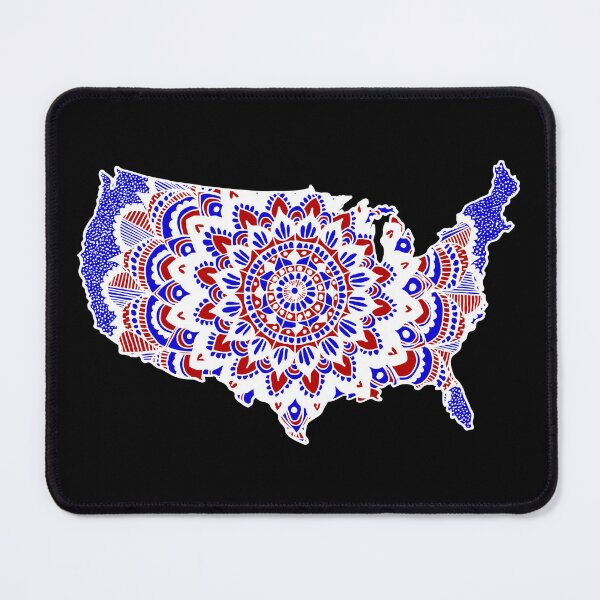 Item preview, Mandala Map of the U.S.A. designed and sold by Julie Erin Designs.