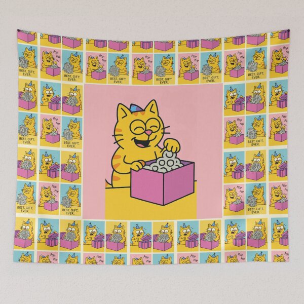 Item preview, The Best Cat Birthday Gift Bubbles Pop designed and sold by memememescat.
