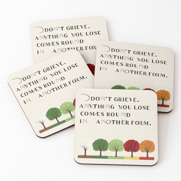 Item preview, Don't grieve. Anything you lose comes round in another form 27 designed and sold by Tom-Johnson.