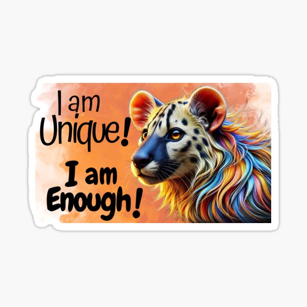 Item preview, I Am Unique, I Am Enough! designed and sold by Sunflwrconcepts.