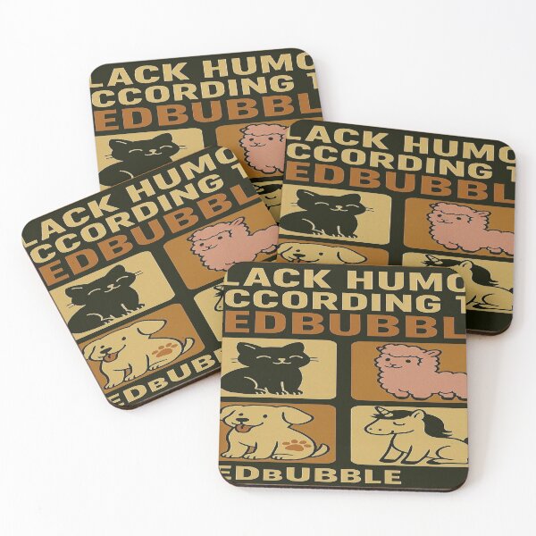 Item preview, Black Humor According to Redbubble  designed and sold by LOGOSINTERIUM.
