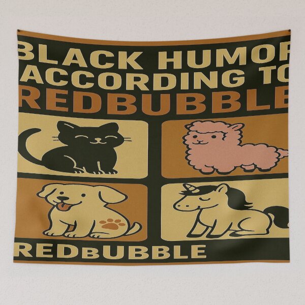 Item preview, Black Humor According to Redbubble  designed and sold by LOGOSINTERIUM.